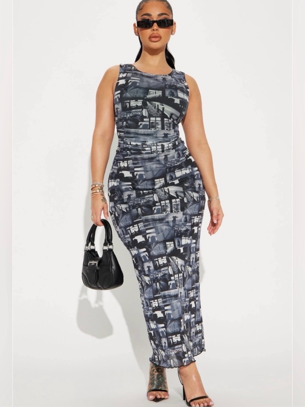 Fashion Nova 3X Mesh Maxi Dress - new with tags